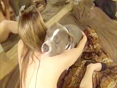 Adilia fucking hot with dog