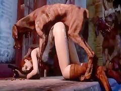 Adult porn - Beastiality - Dog cums on womans face